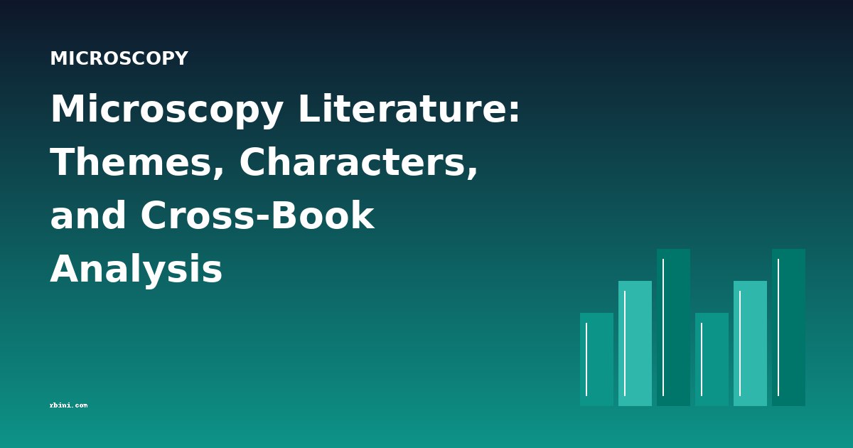 Microscopy Literature: Themes, Characters, and Cross-Book Analysis