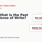 What Is the Past Tense of Write?