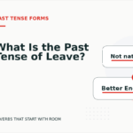 What Is the Past Tense of Leave?