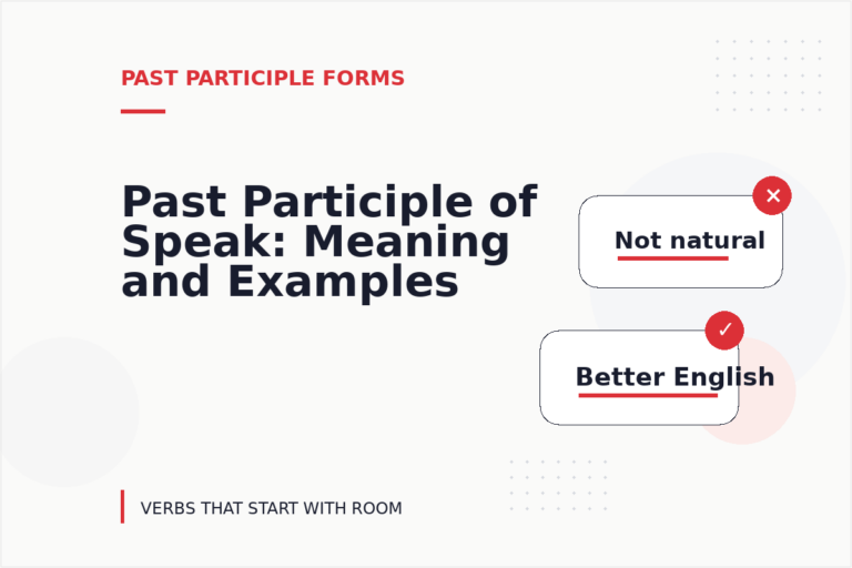 Past Participle of Speak: Meaning and Examples