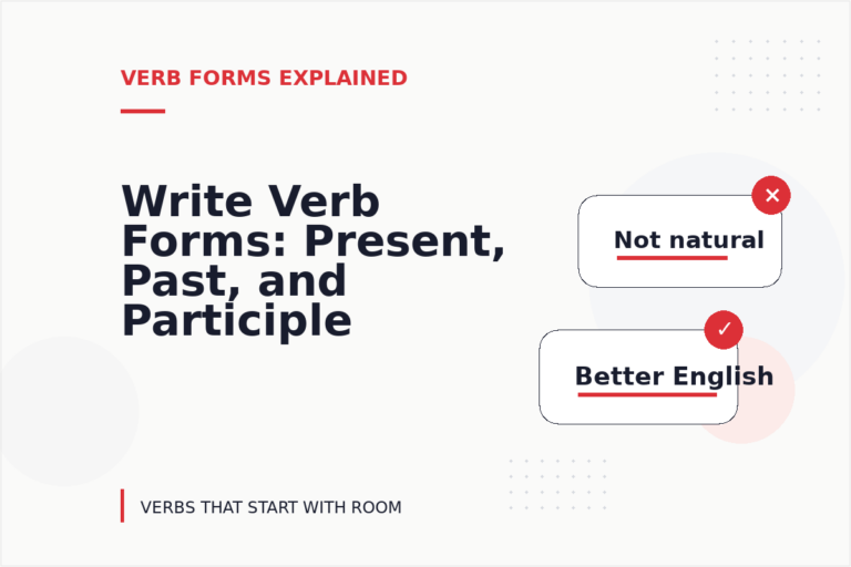 Write Verb Forms: Present, Past, and Participle Write Verb Forms: Present, Past, and Participle