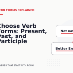 Choose Verb Forms: Present, Past, and Participle