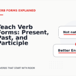 Teach Verb Forms: Present, Past, and Participle