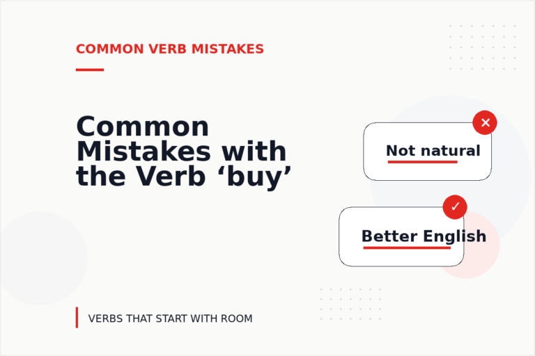 Common Mistakes with the Verb ‘buy’