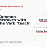 Common Mistakes with the Verb ‘teach’